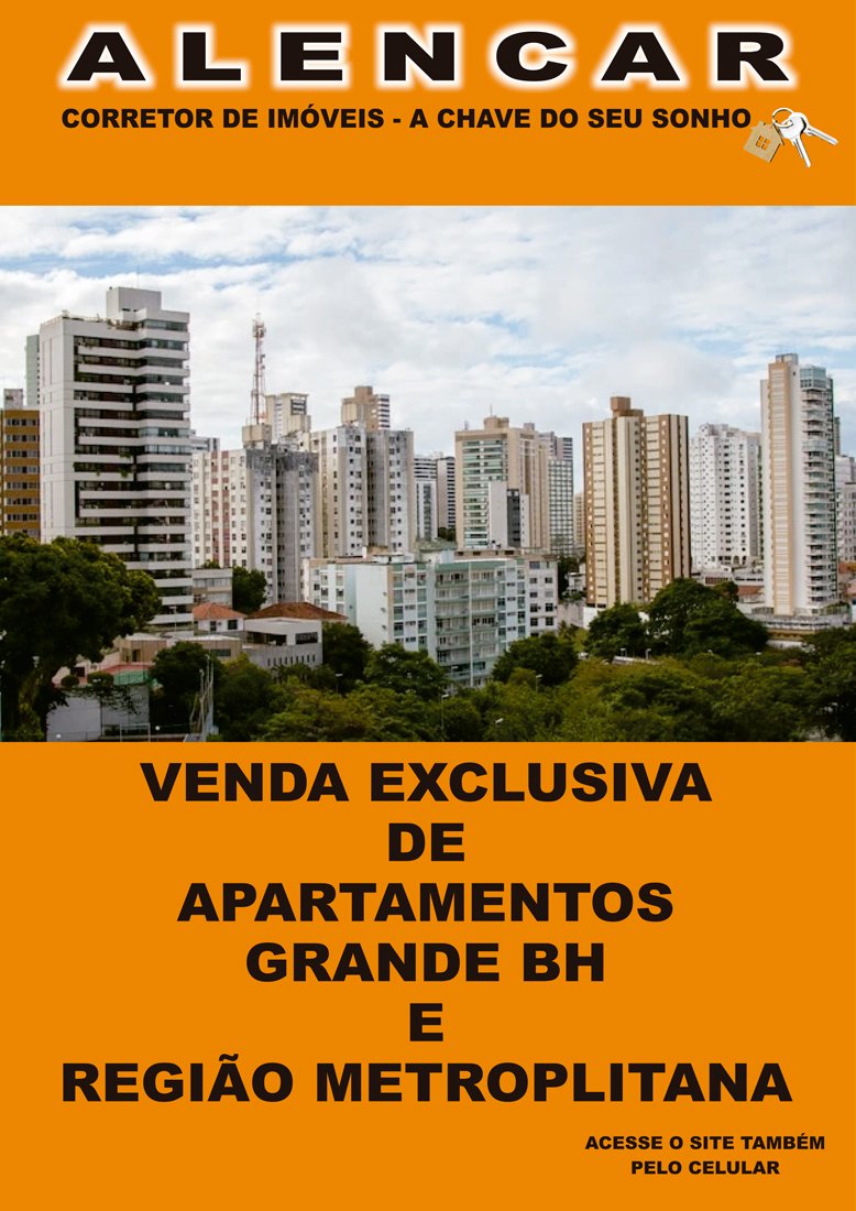 Alencar Corretor de Imóveis - venda exclusiva de apartamentos em Grande BH e Região Metropolitana